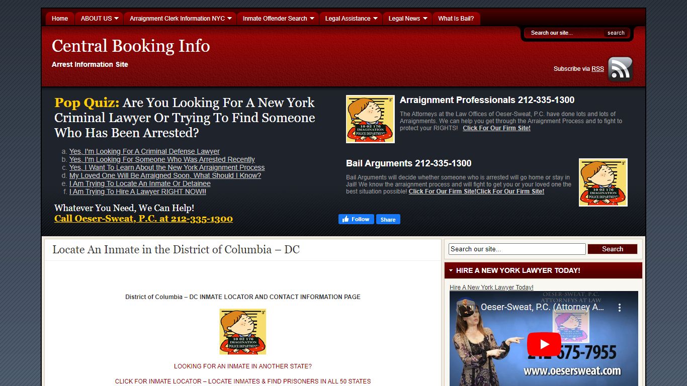 Locate An Inmate in the District of Columbia – DC